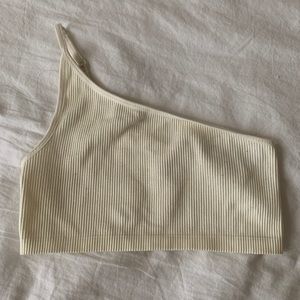 urban outfitters one shoulder crop top